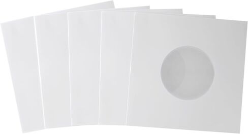 (250) Super Heavyweight Plastic Polylined Paper Inner Sleeves for 7 inch 45rpm Records - Archival Quality, Acid-Free, Static-Free - Premium Protection - #07IA in Kuwait