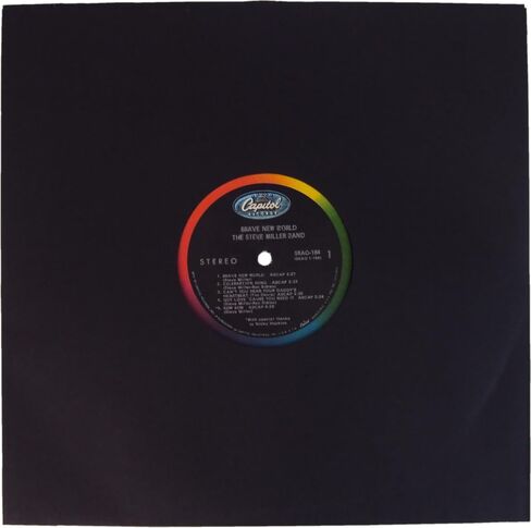 (50) Black Paper Super Heavyweight 12" Record Inner Sleeves with Center Hole - 12IWBK in Kuwait