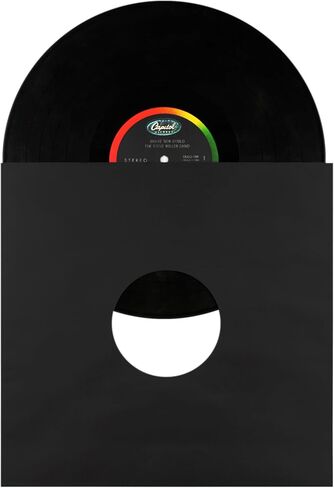(50) Black Paper Super Heavyweight 12" Record Inner Sleeves with Center Hole - 12IWBK in Kuwait