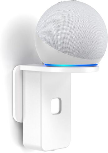 حامل حائط PlusAcc لـ Dot 5th Gen وDot 4th Gen وNest Mini، أبيض in Kuwait