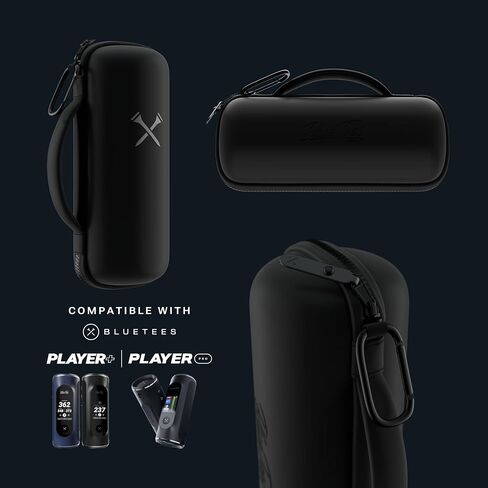 حافظة Blue Tees Golf GPS متوافقة مع مكبرات الصوت Player+ & Player Pro GPS - حافظة واقية صلبة للحمل، أمان متقدم مع لوحة مغناطيسية داخلية، مجهزة بمشبك حلقة تسلق (الجراب فقط) in Kuwait