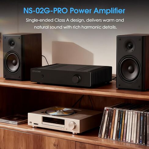 Nobsound Class A Stereo Amplifier: Single-Ended HiFi Integrated Speaker Amp Dual RCA Input Symmetrical Circuit for Home Audio Audiophiles (NS-02G PRO) in Kuwait