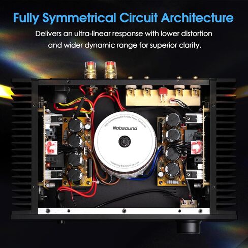 Nobsound Class A Stereo Amplifier: Single-Ended HiFi Integrated Speaker Amp Dual RCA Input Symmetrical Circuit for Home Audio Audiophiles (NS-02G PRO) in Kuwait