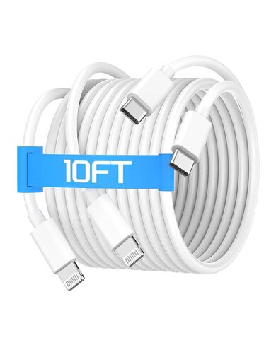[Apple MFi Certified] iPhone Charger Lightning Cable Cord 10FT Long in Kuwait