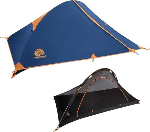 1 Person Lightweight Single Pole Backpacking Tent, Waterproof & Large Space in Kuwait