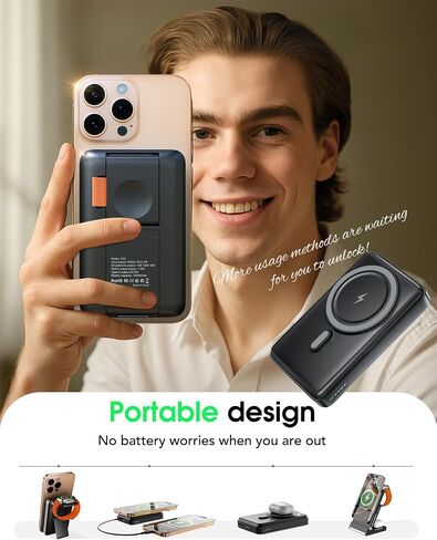 5 in 1 Charging Station Portable Charger Power Bank for Apple Watch Charger in Kuwait