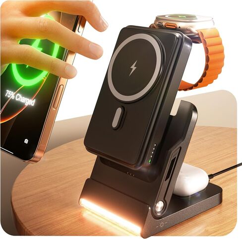5 in 1 Charging Station Portable Charger Power Bank for Apple Watch Charger in Kuwait