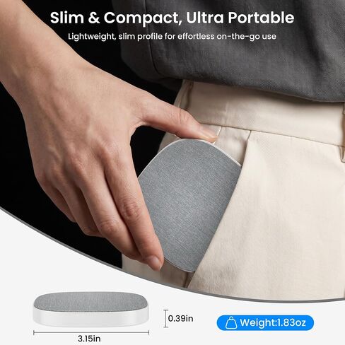 Wireless Charging Pad 15W for iPhone 16, Anti-Slip, Detachable USB Cable in Kuwait