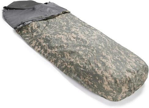 Genuine U.S. Military Modular Sleep System Waterproof Bivy Cover, ACU Digital Camo, Wind & Rain Resistant Outdoor Sleep System Shell, USA Made in Saudi Arabia