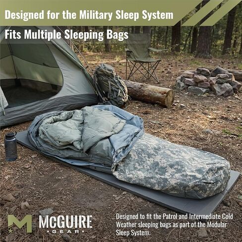 Genuine U.S. Military Modular Sleep System Waterproof Bivy Cover, ACU Digital Camo, Wind & Rain Resistant Outdoor Sleep System Shell, USA Made in Saudi Arabia