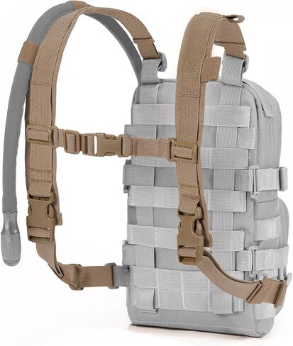 Universal Adjustable Shoulder Straps Mini Hydration Pack Backpack Carrier, Lite Tactical Backpack Replacement Straps with Sternum Strap (Green) in Kuwait