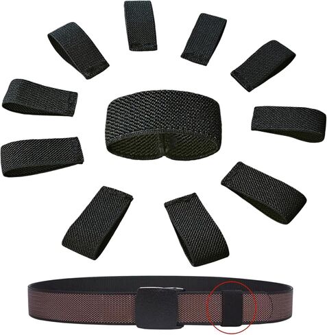 JIFANPAUL Elastic Belt Keepers Strap Organizers, 10 Pcs, 1.5"-2" Wide in Kuwait