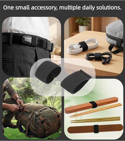 JIFANPAUL Elastic Belt Keepers Strap Organizers, 10 Pcs, 1.5"-2" Wide in Kuwait
