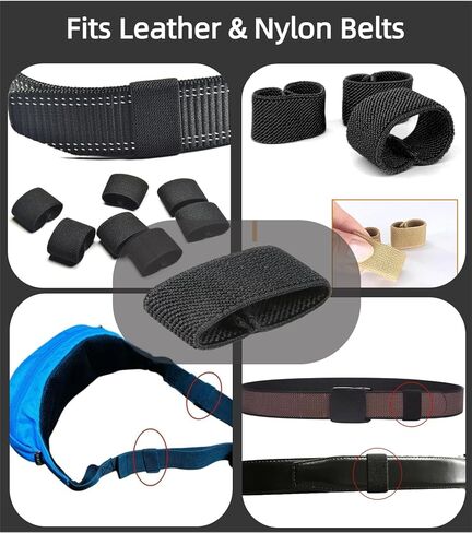 JIFANPAUL Elastic Belt Keepers Strap Organizers, 10 Pcs, 1.5"-2" Wide in Kuwait