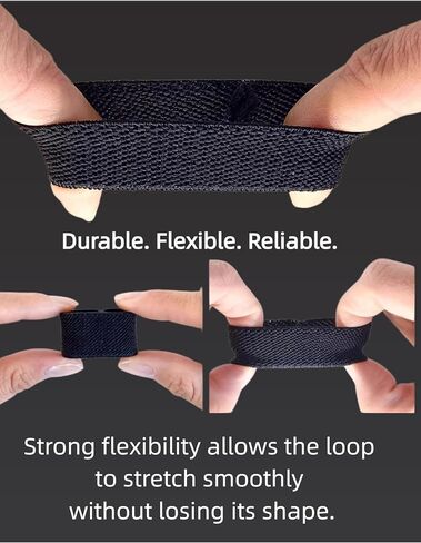 JIFANPAUL Elastic Belt Keepers Strap Organizers, 10 Pcs, 1.5"-2" Wide in Kuwait