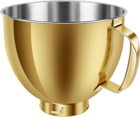Stainless Steel Mixer Bowl for KitchenAid Artisan & Classic Series 4.5 Quart / 5 Quart Tilt-Head Stand Mixers, KSM150 Stainless Steel Bowl Replacement, Mixing Bowl for KitchenAid, Silver in Kuwait