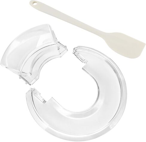 Pouring Shield for Kitchen-Aid 4.5-5 Quart Tilt-Head Stand Mixer, Removable Splatter Guard for Stainless Steel, Glass, Ceramic Bowls(COLOR:Transparent) in Kuwait
