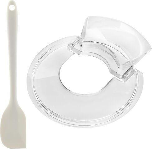 Pouring Shield for Kitchen-Aid 4.5-5 Quart Tilt-Head Stand Mixer, Removable Splatter Guard for Stainless Steel, Glass, Ceramic Bowls(COLOR:Transparent) in Kuwait