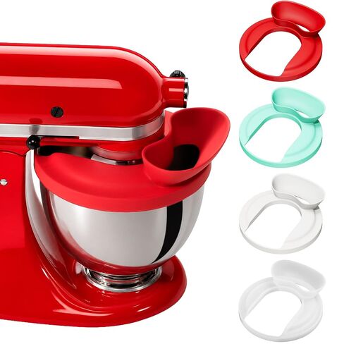 Silicone Kitchen Aid Splash Guard for 4.5-5QT Mixer, Transparent in Saudi Arabia