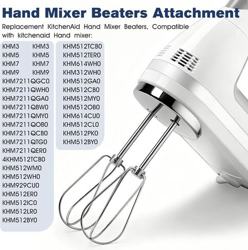 Hand Mixer Turbo Beaters For Kitchenaid Beaters Attachments W10490648 in Saudi Arabia