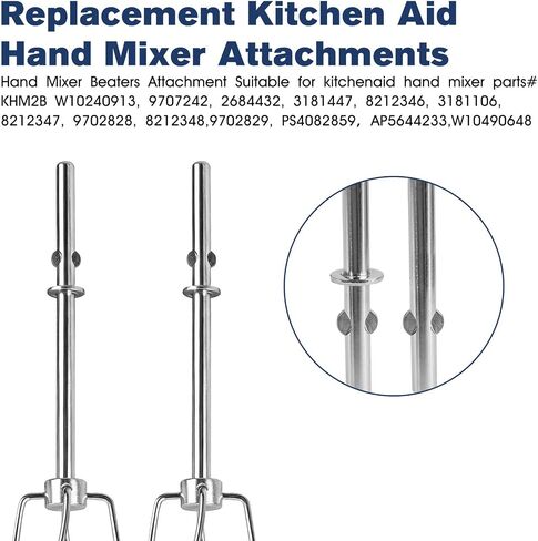 Hand Mixer Turbo Beaters For Kitchenaid Beaters Attachments W10490648 in Saudi Arabia