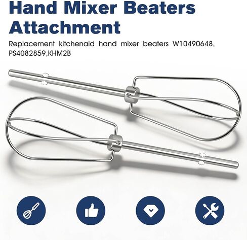 Hand Mixer Turbo Beaters For Kitchenaid Beaters Attachments W10490648 in Saudi Arabia