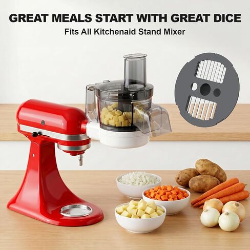 Food Processor Attachment for KitchenAid, 5-in-1 Multifunctional Chopper in Saudi Arabia