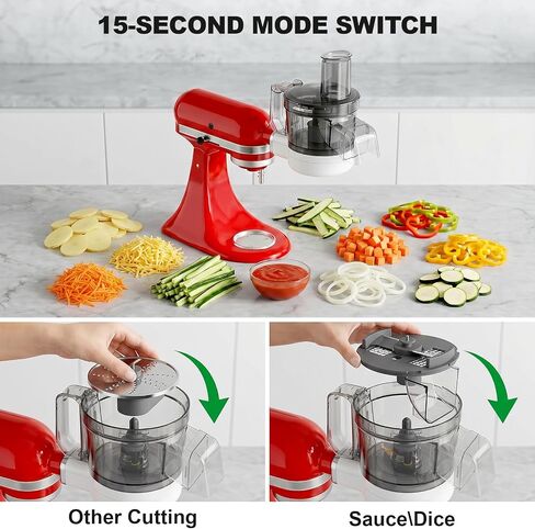 Food Processor Attachment for KitchenAid, 5-in-1 Multifunctional Chopper in Saudi Arabia