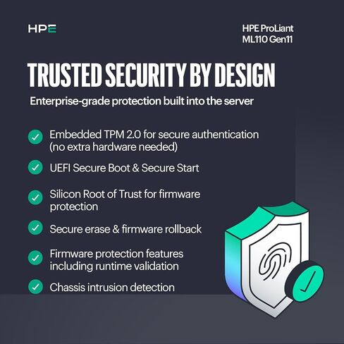 Hewlett Packard Enterprise HPE ML110 G11 4514Y 64G MR408i-o SVR, P71687-005 in Saudi Arabia
