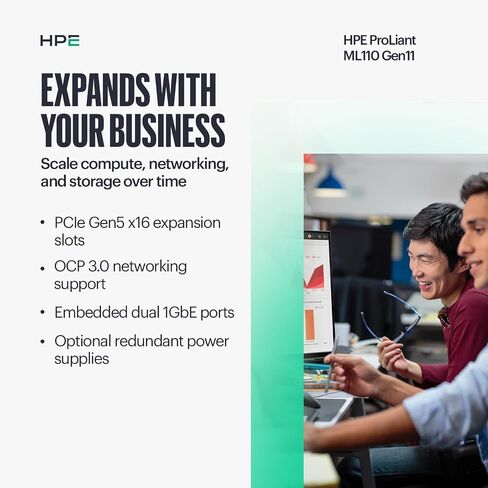 Hewlett Packard Enterprise HPE ML110 G11 4514Y 64G MR408i-o SVR, P71687-005 in Saudi Arabia