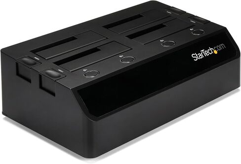 StarTech.com Dual-Bay USB 3.1 to SATA Hard Drive Docking Station, USB 3.1 (10 Gbps), External 2.5/3.5" SATA I/II/III, SSD/HDD Docking Station, Hot-Swap Hard Drive Bay, Top-Loading (SDOCK2U313) in Saudi Arabia