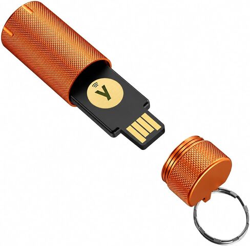Protective Case for YubiKey 5 NFC & Security Key NFC, Keychain Case Waterproof & Shockproof (Black) in Saudi Arabia