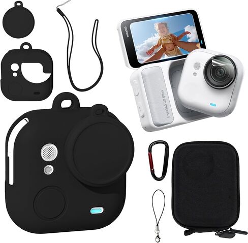 Silicone Case for Insta360 GO Ultra with Screen and Lens Protectors in Saudi Arabia