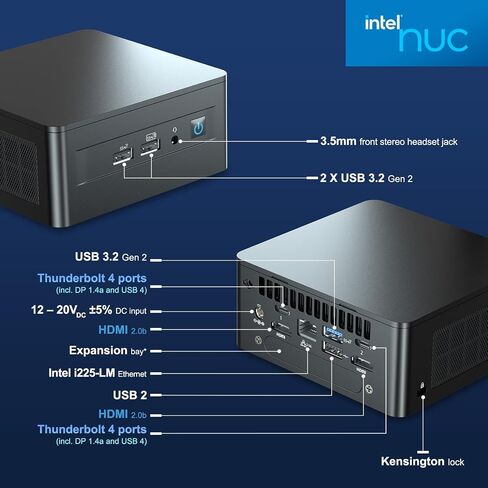 ASUS NUC 12 Pro， Intel NUC 12 Pro NUC12WSHi5，i5-1240P，16GB RAM, 512GB SSD in Kuwait