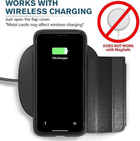 VENA vCommute for iPhone 13 Wallet Case, Black in Kuwait