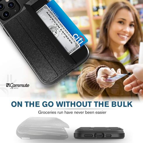 VENA vCommute for iPhone 13 Wallet Case, Black in Kuwait