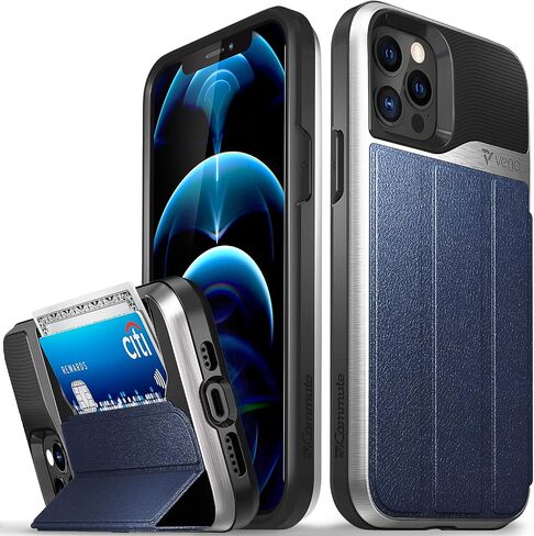 VENA vCommute for iPhone 13 Wallet Case, Black in Kuwait