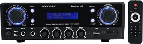 Rockville BLUAMP 100 Home Stereo Bluetooth Amplifier with USB/Mic Input in Saudi Arabia