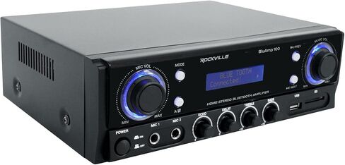 Rockville BLUAMP 100 Home Stereo Bluetooth Amplifier with USB/Mic Input in Saudi Arabia