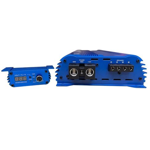 DOWN4SOUND JP23 V1.5 Elite Blue | Monoblock Amplifier - 2300W RMS, 1-Ohm Stable, Linkable for Car Audio Systems, High-Performance Bass Amplifier for 2000W Subwoofer Setup in Saudi Arabia