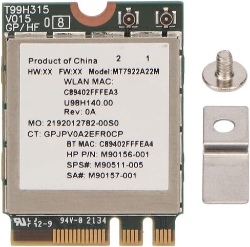 Cocoarm WiFi 6E Wireless Module Card Wireless Network Card M.2 WiFi 2400Mbps Dual Band 2.4G 5G 802.11ax ac Bluetooth 5. with Plug and Play for Laptop Desktop 10 11 64 Bit in Saudi Arabia