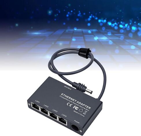 ZJchao 4 Port Gigabit Ethernet Adapter Plug and Play Network Splitter Compatible with Gen3 Mini for RV Camping Home Office in Saudi Arabia