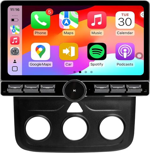 Android 13 Car Radio for Dodge RAM 1500 2500 3500 2013-2018, 10 Inch Head Unit HD Screen, Wireless CarPlay/Android Auto/QLED/Bluetooth/SWC/GPS/AM/FM/WiFi/HD Backup Camera in Saudi Arabia