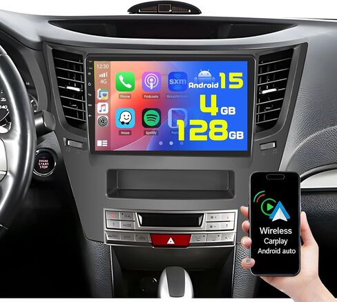 4+64G 9'' Android 15 Car Stereo for Subaru Outback Legacy 2010-2014 in Saudi Arabia