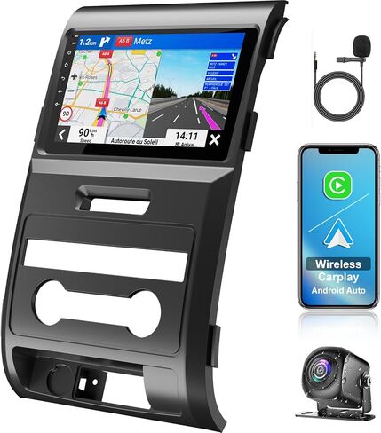Car Radio for Ford F150 2015-2020 | Support Wireless Apple Carplay Android Auto | GPS Navigation| Android 15 8" Touch Screen FM Bluetooth Head Unit | Backup Camera | 4G+64G in Saudi Arabia