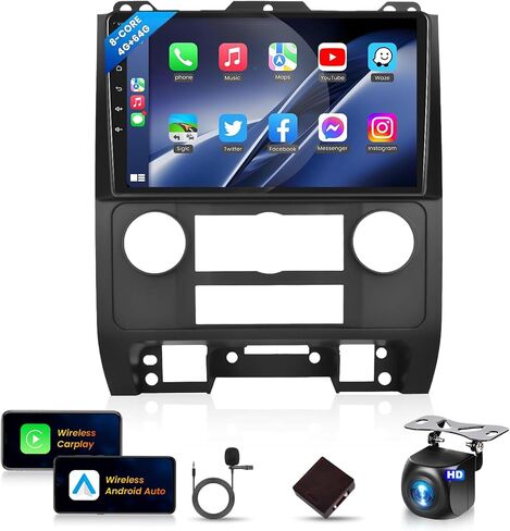 8Core 4G+64G Car Stereo for Ford Escape/Ford Kuga/Mazda Tribute 2007-2012 in Saudi Arabia
