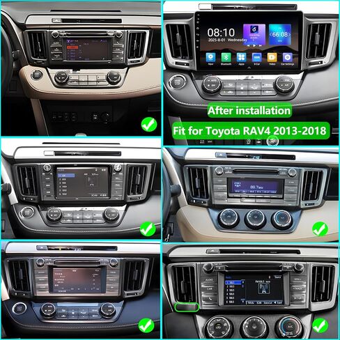 Car Radio for Toyota RAV4 2013-2018: 8-Core 4GB+64GB Stereo Replacement in Saudi Arabia