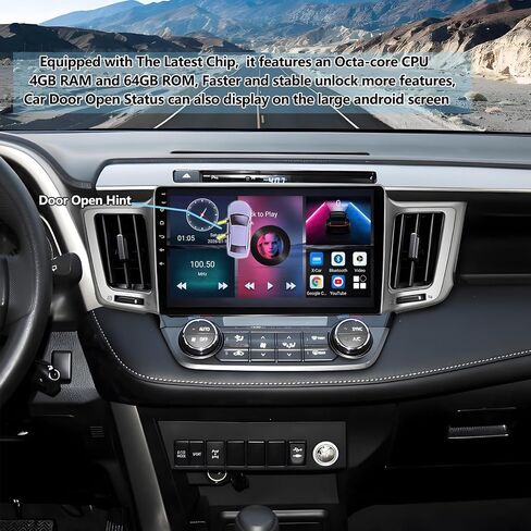 Car Radio for Toyota RAV4 2013-2018: 8-Core 4GB+64GB Stereo Replacement in Saudi Arabia