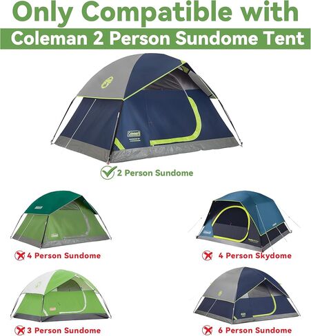 Upgraded 3 PCS Replacement Tent Poles for Coleman 2 Person Sundome Camping Tent, Camping Tent Accessories for Coleman Camping Tent, Pre-Assembled Fiberglass Replacement Pole Set in Saudi Arabia