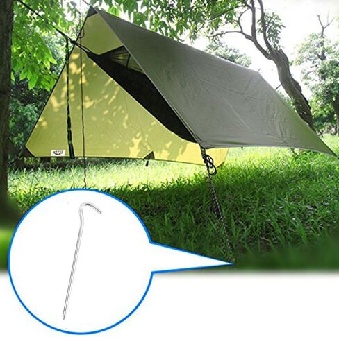 Tent Tarp, 10x10Ft Hammock Rain Fly Tent Tarp, Waterproof Camping Tarpaulin Shelter, Portable Lightweight Windproof Snowproof for Camping Picnic Beach -(Green) in Saudi Arabia